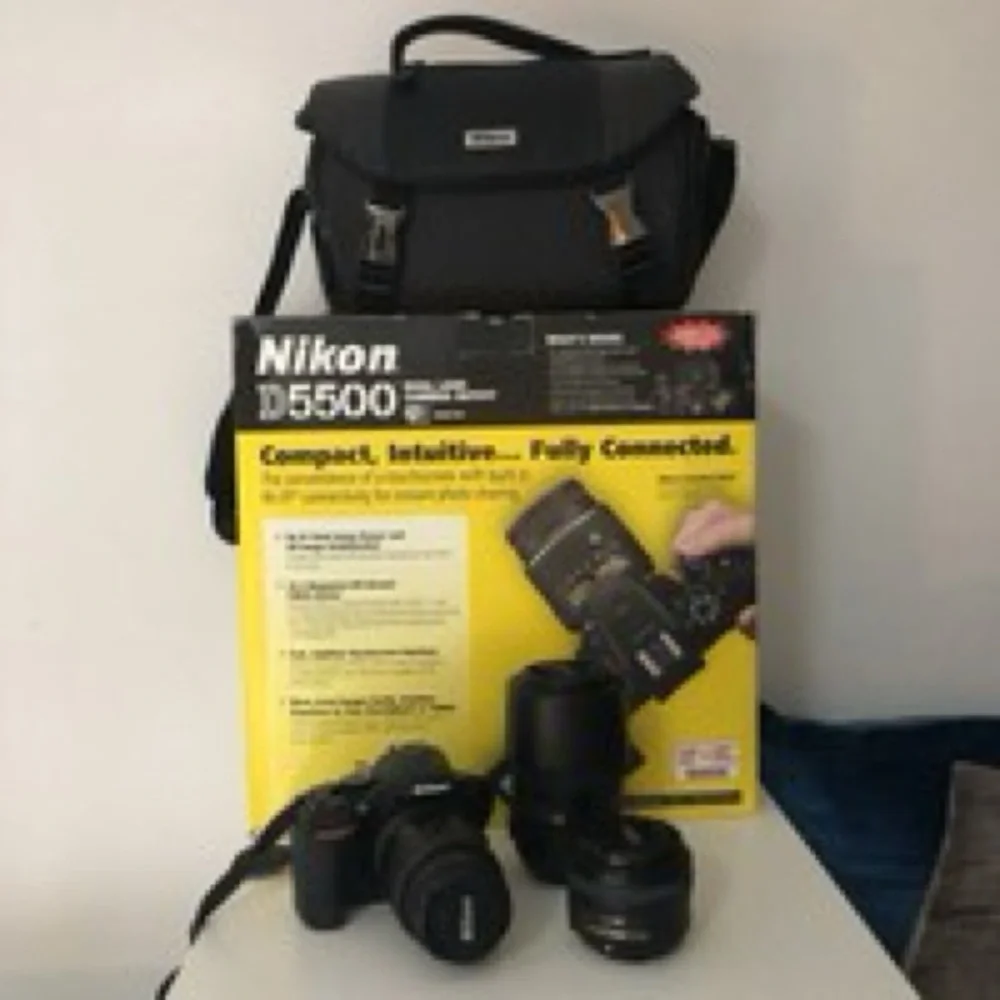 Nikon D5500 Black Camera Set with Lenses (3)